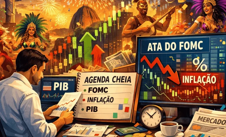 Semana de Carnaval e Feriados Globais: PIB dos EUA, Ata do FOMC e Inflação Brasileira Agitam Mercados Financeiros