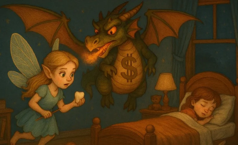 Fada do Dente ‘Inflacionada’: Crianças nos EUA Exigem Mais de US$ 5 por Dente, Superando Expectativas e Indicadores Econômicos